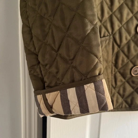 Burberry Quilted Utility Jacket in Olive - Picture 4 of 6